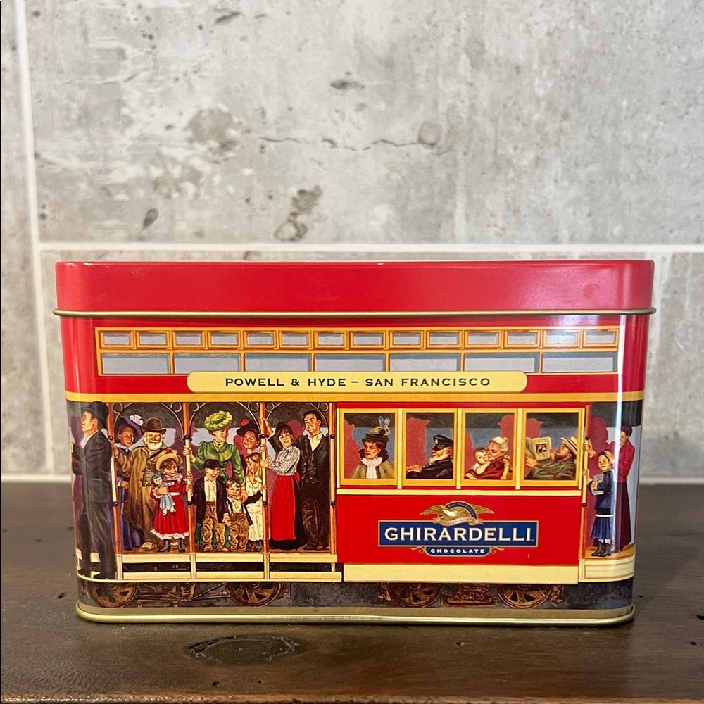 Ghirardelli San Francisco Cable Car Collectible Tin